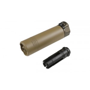 Модель глушителя SureFire SOCOM 5.56-MINI2 c пламегасителем TN (5KU)